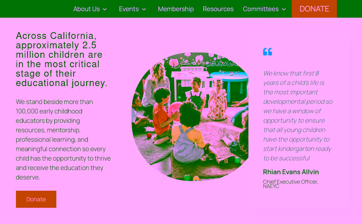 Southern California Chapter of the California Association for the Education of Young Children project preview